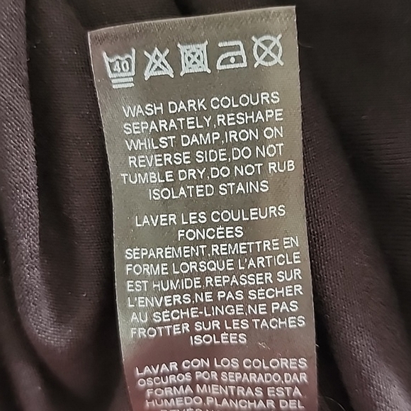 ASOS DESIGN Black Wrap Front Jersey Jumpsuit - Picture 9 of 9